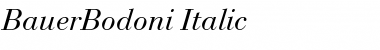 Download BauerBodoni RomanItalic Font