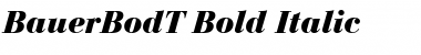 Download BauerBodT Bold Italic Font