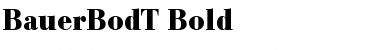 Download BauerBodT Bold Font