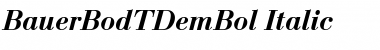 Download BauerBodTDemBol Italic Font