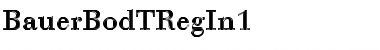 Download BauerBodTRegIn1 Regular Font