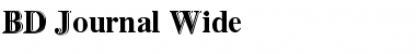 Download BD Journal Wide Regular Font