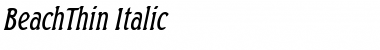 Download BeachThin Font