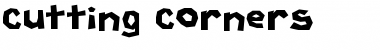 Download Cutting Corners Font