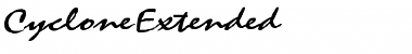 Download CycloneExtended Font