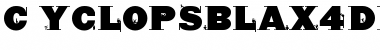 Download CyclopsBlax4Dirk Font