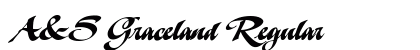 A&S Graceland Regular Font A&S Graceland Regular Font Preview
