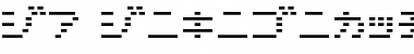 Download D3 DigiBitMapism Katakana Thin Font
