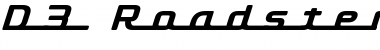 Download D3 Roadsterism Long Italic Regular Font