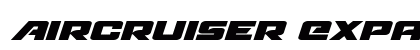 Aircruiser Expanded Italic Expanded Italic preview