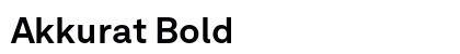 Akkurat Bold Font Akkurat Bold Font Preview