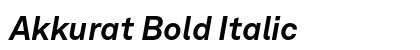 Akkurat Bold Italic Font Akkurat Bold Italic Font Preview