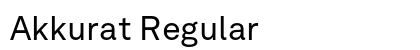 Akkurat Regular Font Akkurat Regular Font Preview
