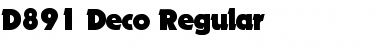 Download D891-Deco Regular Font