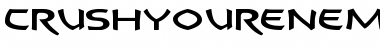 Download CrushYourEnemies Font