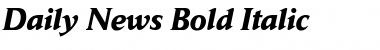 Download Daily News BQ ItalicBold Font
