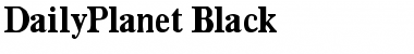 Download DailyPlanet Black Font