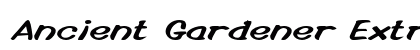 Ancient Gardener Extra-expanded Italic Preview