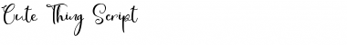 Download Cute Thing Script (Demo) Font