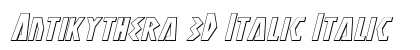 Antikythera 3D Italic Italic preview