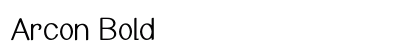 Arcon Bold Preview