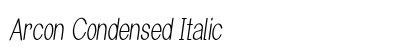 Arcon Condensed Italic Preview