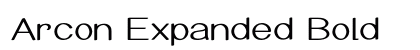 Arcon Expanded Bold Preview