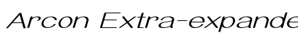 Arcon Extra-expanded Italic Preview