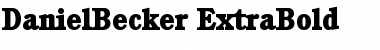 Download DanielBecker-ExtraBold Font