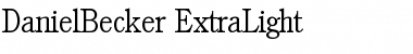 Download DanielBecker-ExtraLight Font