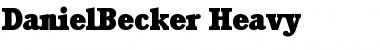 Download DanielBecker-Heavy Regular Font