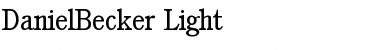Download DanielBecker-Light Regular Font
