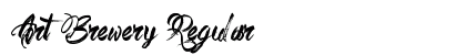 Art Brewery Regular Font Art Brewery Regular Font Preview