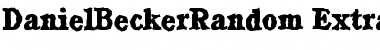 Download DanielBeckerRandom-ExtraBold Regular Font