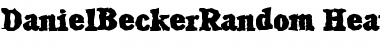 Download DanielBeckerRandom-Heavy Font