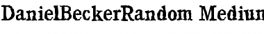 Download DanielBeckerRandom-Medium Regular Font