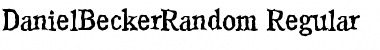 Download DanielBeckerRandom Regular Font