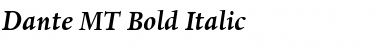 Download Dante MT Bold Italic Font