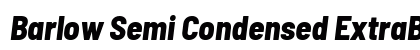 Barlow Semi Condensed ExtraBold Italic Preview