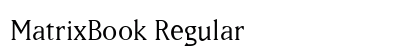 MatrixBook Regular preview