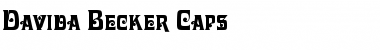 Download Davida Becker Caps Regular Font