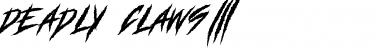 Download DEADLY CLAWS[ Font Download DEADLY CLAWS[ Font