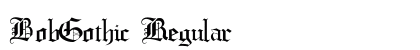 BobGothic Regular preview