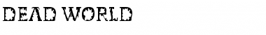 Download Dead World Font Download Dead World Font
