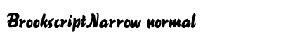 BrookscriptNarrow normal preview
