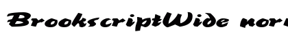 BrookscriptWide normal preview