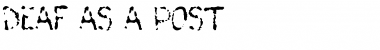 Download Deaf As A Post Font Download Deaf As A Post Font