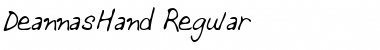 Download DeannasHand Font