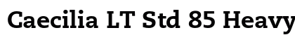 Caecilia LT Std 85 Heavy Font Caecilia LT Std 85 Heavy Font Preview
