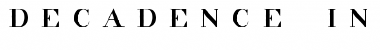 Download decadence in the dark Font